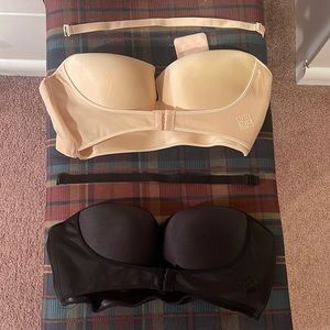 2 pc strapless bras